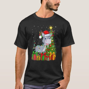 Camiseta Mule navidad navidad Santa Mule árbol navideño