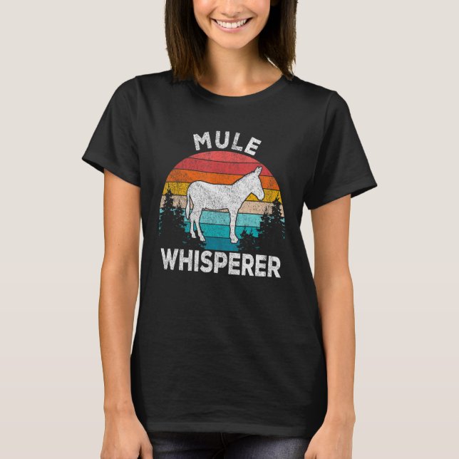 Camiseta Mule Whisperer Mule Mule Cita Retro (Anverso)