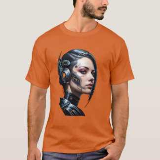 Camiseta mulher cyberpunk