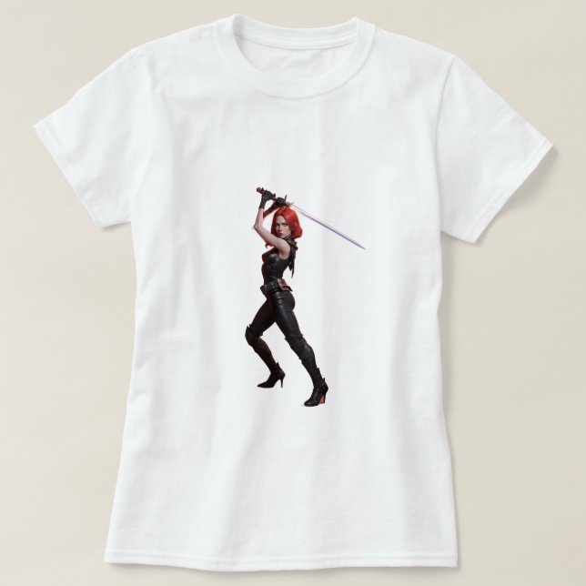 Camiseta mulher lutadora (Diseño del anverso)