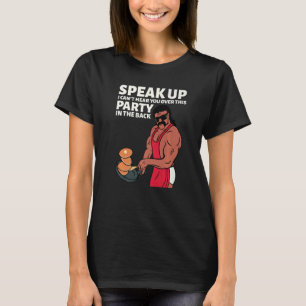 Camiseta Mullet habla más alto, no puedo escucharte sobre e