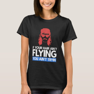 Camiseta Mullet Humor gracioso mullets masculinos