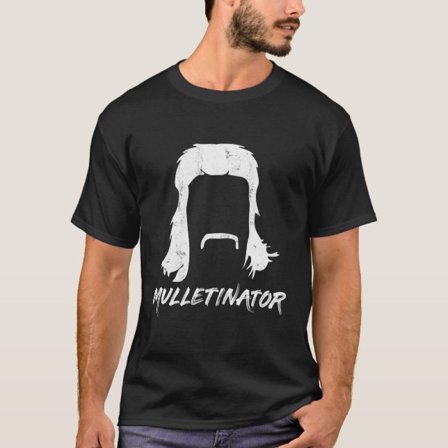 Camiseta Mulletinator Gift Funny Mullet Pride (Anverso)