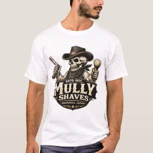 Camiseta Mully Shaves – Diseño de Barbería Fuera de la Ley