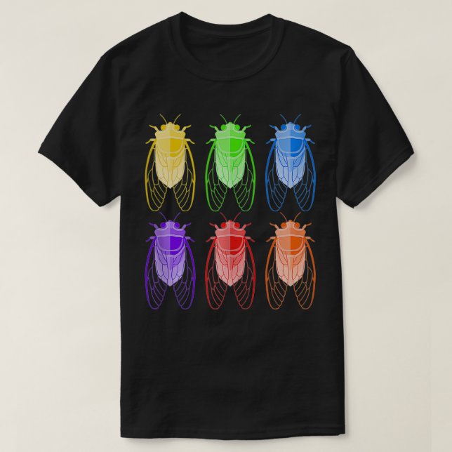 Camiseta Multi Color Brood X Periodical Cicada 2021 Swarm  (Diseño del anverso)