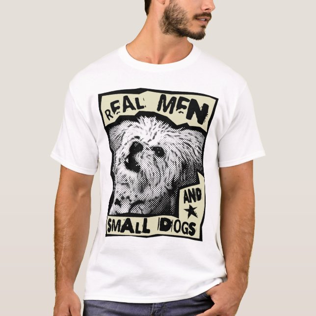 Camiseta Multi-Poo: hombres reales y pequeños perros (Anverso)