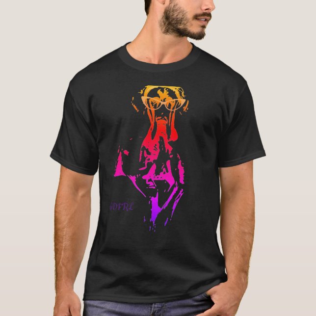 Camiseta Multicolor descarado del danés (Anverso)