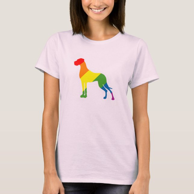 Camiseta ¡Multicolor! El Dogge simplemente (Anverso)