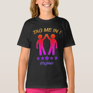 Camiseta ¡Multicolor-Etiqueta yo adentro!