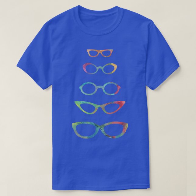 Camiseta Multicolor Eyeglasses 1 (Diseño del anverso)