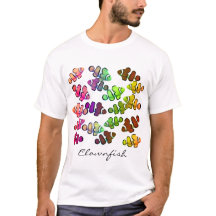 Camiseta multicolora de la escuela de Clownfish