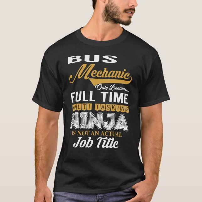 Camiseta Multifunción mecánica de bus (Anverso)