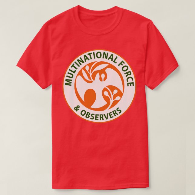Camiseta Multinacional y observadores MFO Insignia X (Diseño del anverso)