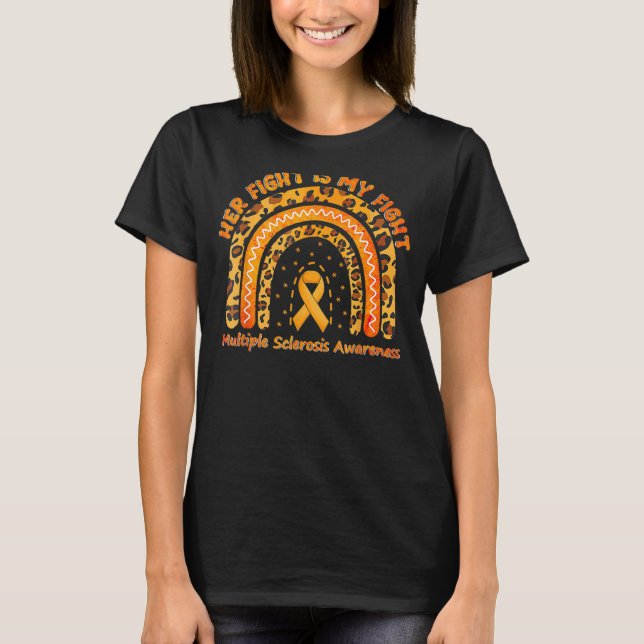 Camiseta Múltiple Esclerosis Su Lucha Es Mi Lucha Señora Aw (Anverso)