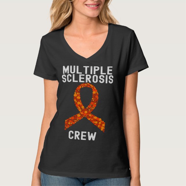 Camiseta Multiple Sclerosis Awareness  Group Quotes Family (Anverso)