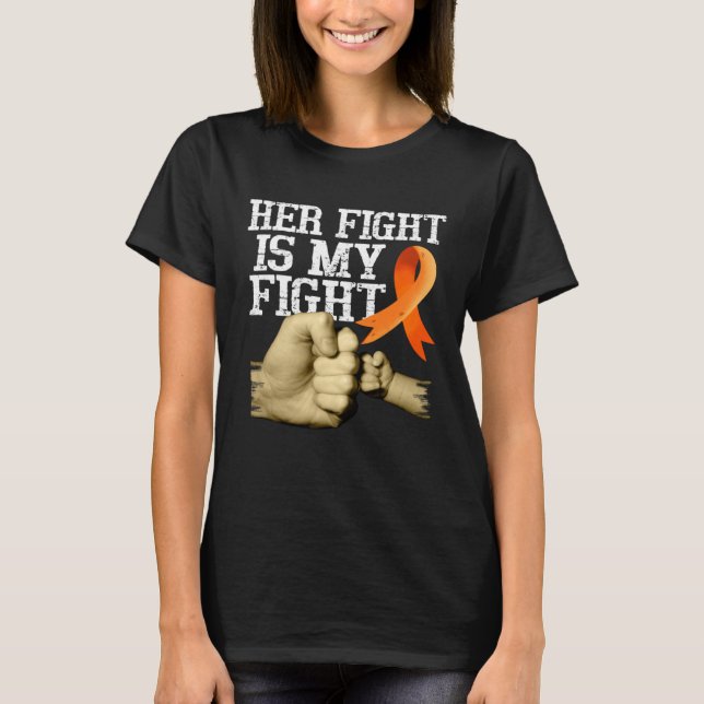 Camiseta Multiple Sclerosis Awareness Her Fight Is My Fight (Anverso)