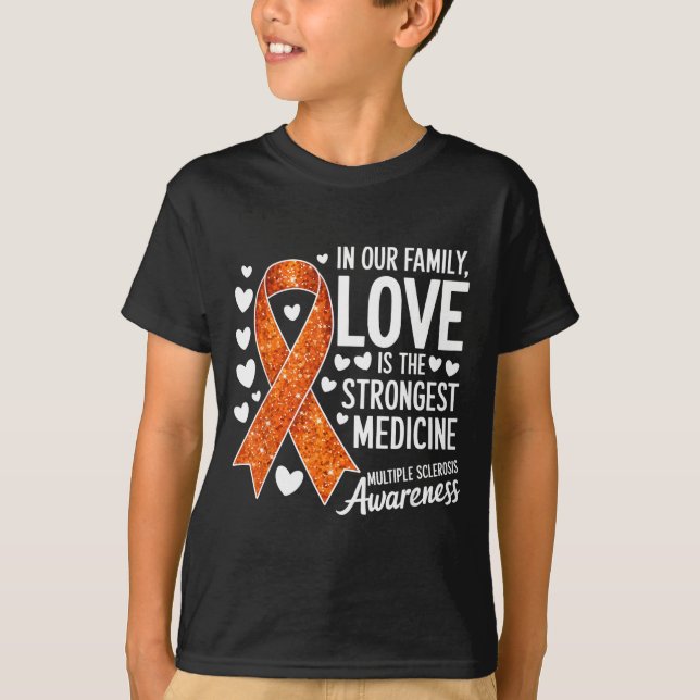 Camiseta Multiple Sclerosis Awareness Month Love Strongest  (Anverso)