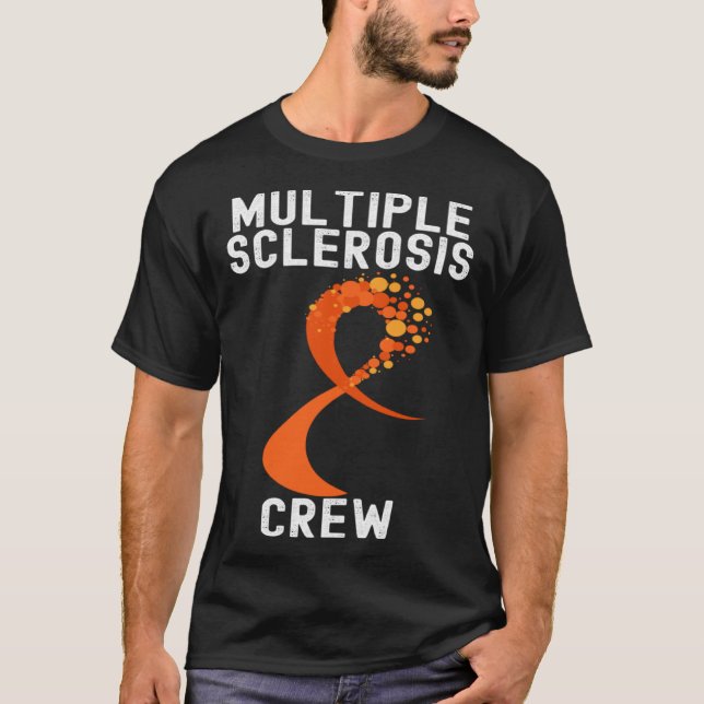Camiseta Multiple Sclerosis Awareness  Quotes Family Costum (Anverso)
