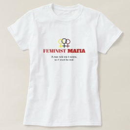 Camiseta Múltiple símbolo femenino antisexismo de mafia fem