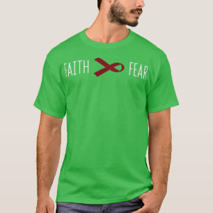 Camiseta Múltiples mielomas Conciencia sobre el cáncer Fe s