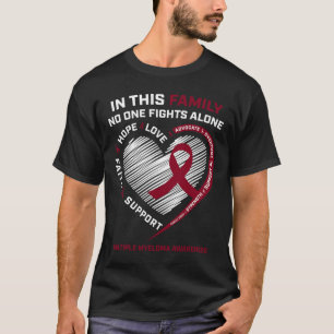 Camiseta Múltiples mielomas Sensibilización Hermana Papá Ca