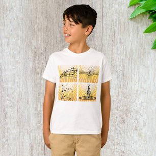 Camiseta Múltiples notas musicales