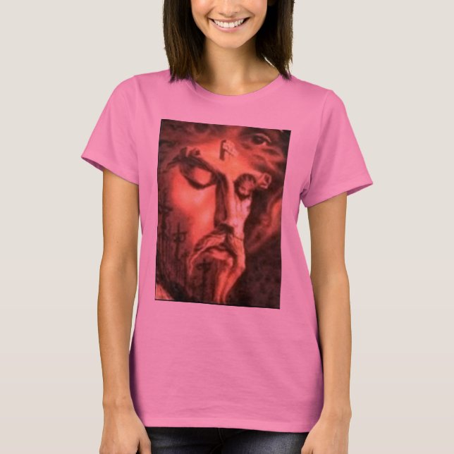 CAMISETA MÚLTIPLES ROSTROS DE JESÚS (Anverso)