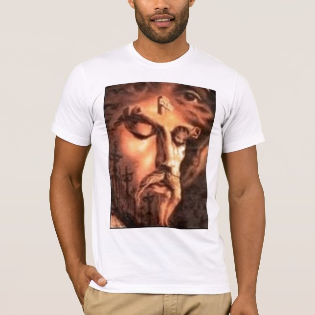 CAMISETA MÚLTIPLES ROSTROS DE JESÚS (Anverso)
