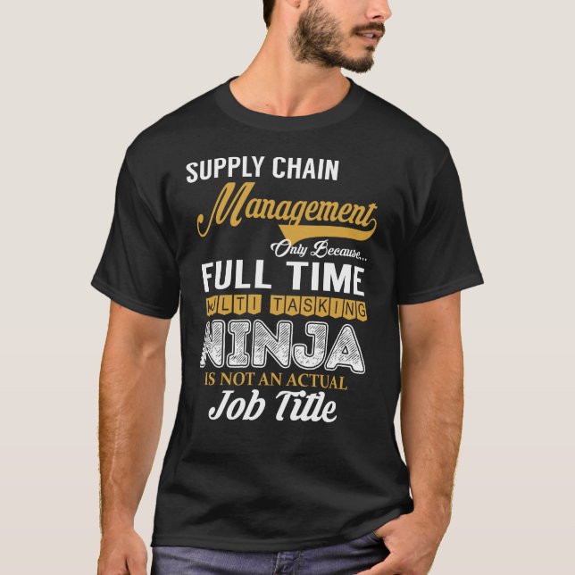 Camiseta Múltiples tareas de gestión de la cadena de sumini (Anverso)