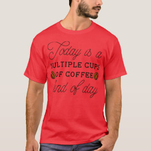 Camiseta Múltiples Tazas De Café