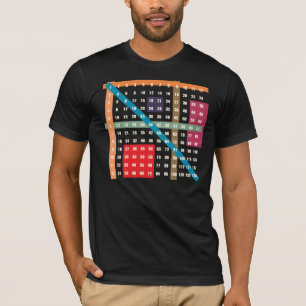 Camiseta Multiplicación/tabla de las épocas