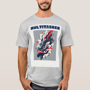 Camiseta Multitarea - Arte Fluido Retro Abstracto