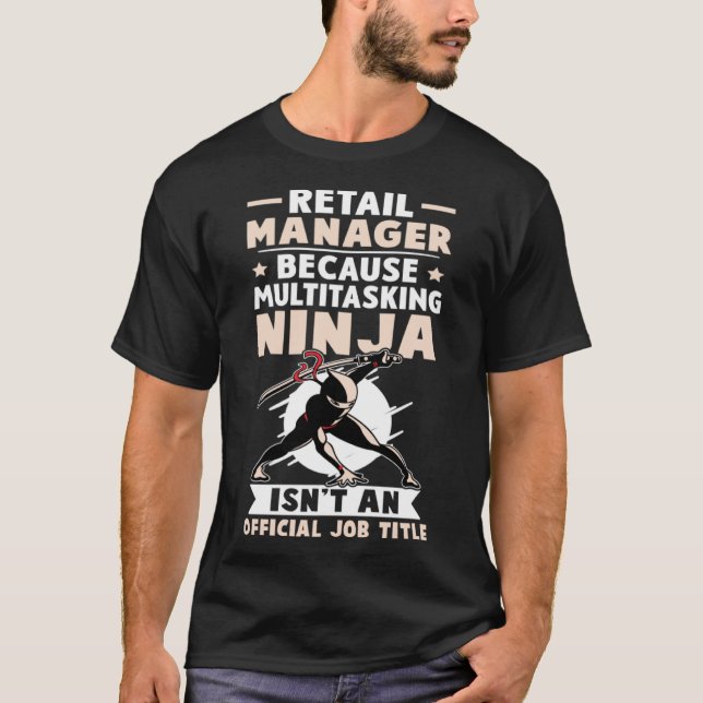 Camiseta Multitarea de Retail Manager Ninja no es un título (Anverso)