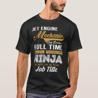 Camiseta Multitarea mecánica del motor de chorro