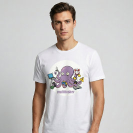 Camiseta Multitasker – Funny Chaotic Octopus Dark Humor
