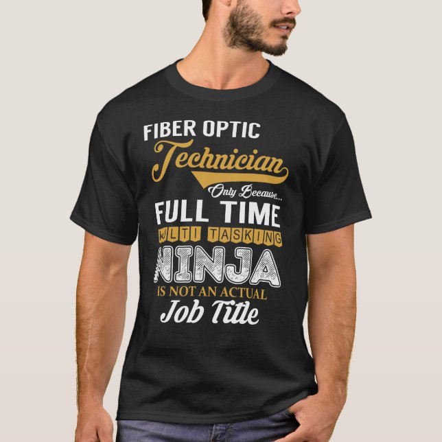 Camiseta MultiTasking Técnico de fibra óptica (Anverso)