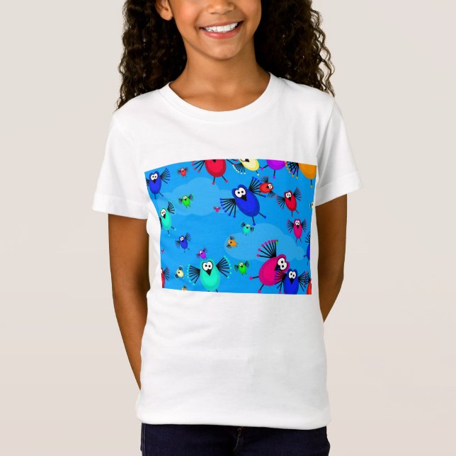 Camiseta Multitud de pájaros (Anverso)