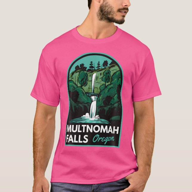 Camiseta Multnomah Falls Oregon (Anverso)