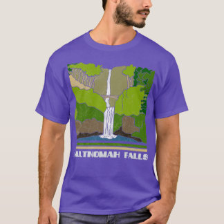 Camiseta Multnomah Falls Vintage Souvenir