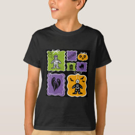 Camiseta Mumami de personajes de Halloween y esqueleto
