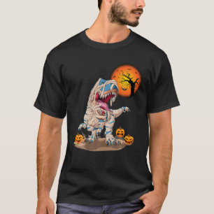 Camiseta Mummy Dinosaur Boys T Rex Pumpkin Gracioso Costuma