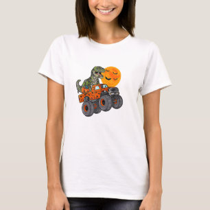 Camiseta Mummy Dinosaur Drive Car En Halloween