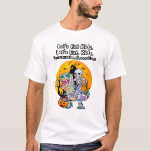 Camiseta Mummy Dinosaur Funny Comamos La Puntuación De Los