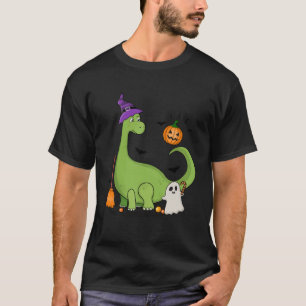 Camiseta Mummy Dinosaur rex Halloween Calabaza Hombres Niño