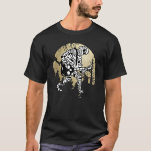 Camiseta Mummy guitarista divertida tocando música de guita