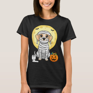 Camiseta Mummy Perrito Lindo Halloween Luna Llena Cachorro 