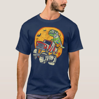 Camiseta Mummy T Rex Monster Truck Dino Toddler Boys Hallow