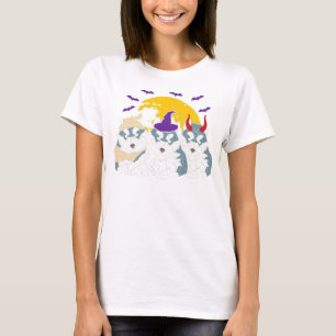 Camiseta Mummy witch siberian husky dog   regalo de hallowe