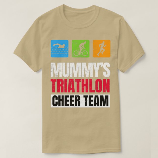 Camiseta Mummys Triatlón Simpatizantes Familia Saludo (Diseño del anverso)