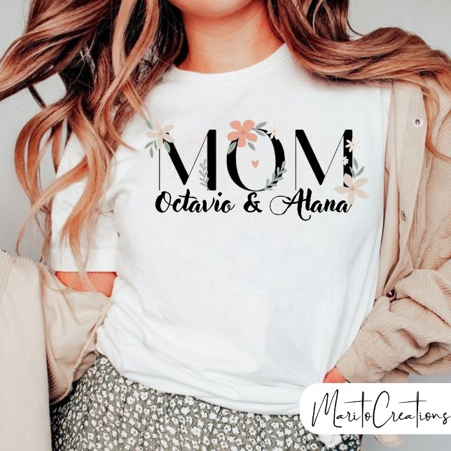 Camiseta Mum's T-shirt to personalise your children's name (Subido por el creador)